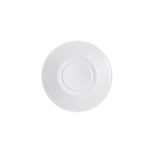 Cellini Piattino per tazzina da caffè in porcellana di colore bianco 12,3 cm