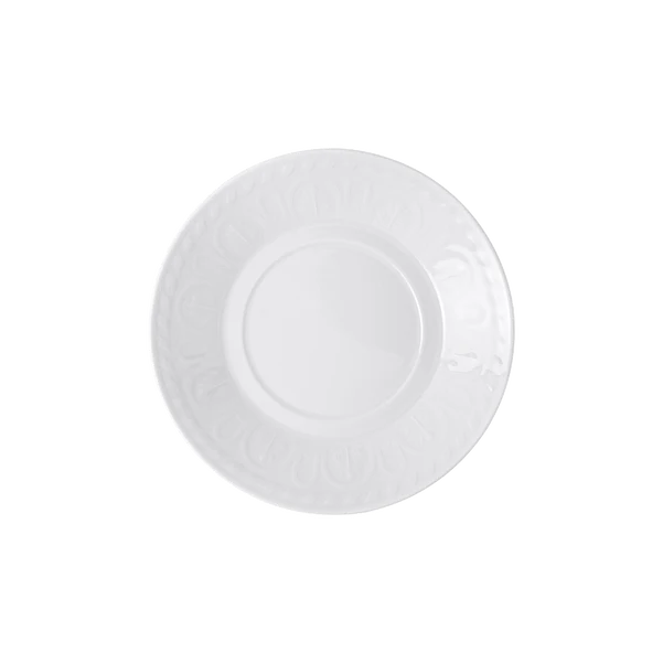 CELLINI Piattino per tazza caffelatte - Bianco 17,5 cm, Premium Porcelain