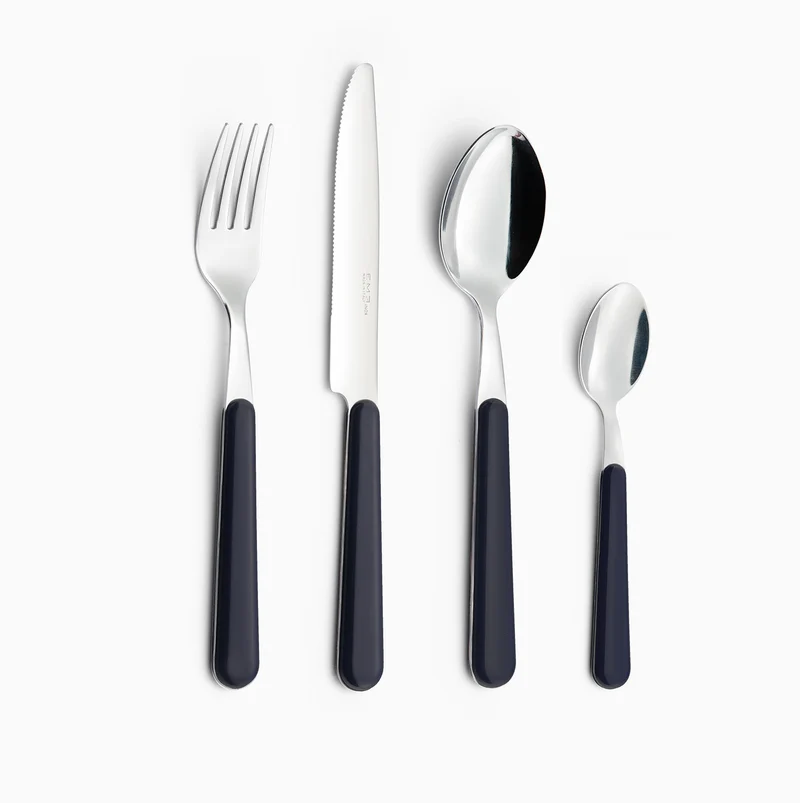 Servizio Set di Posate 24 pezzi in Acciaio Inox Eme Brio Blu 2