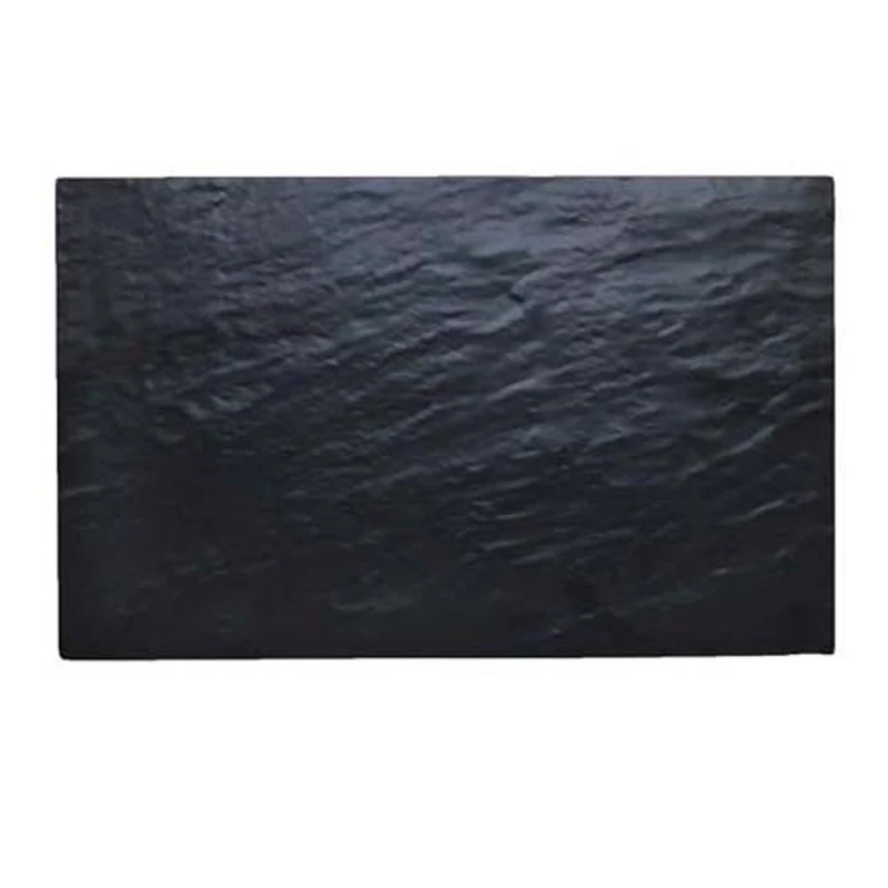 Vassoio melamina cm.32.5x17.3 gn 1/3 nero effetto ardesia