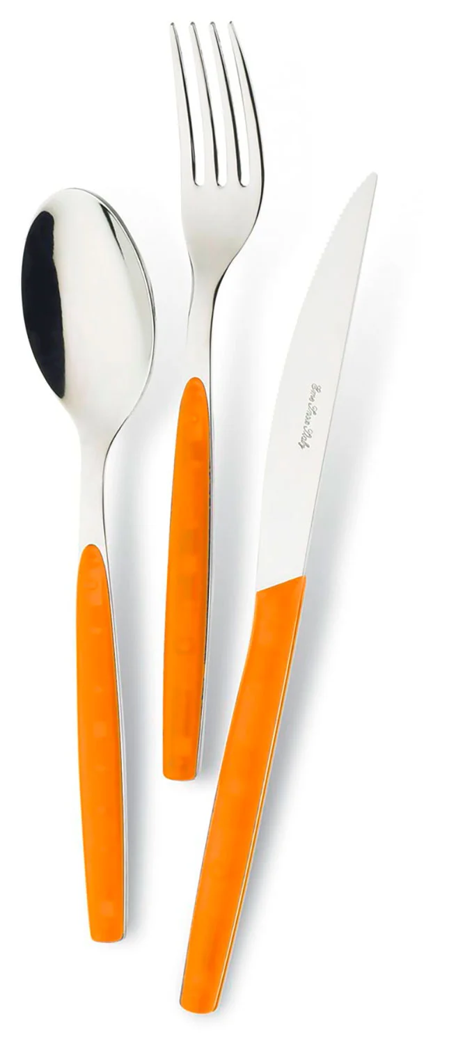 Servizio Set di Posate 24 pezzi in Acciaio Inox Eme Dream Arancio 9