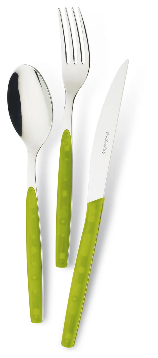 Servizio Set di Posate 24 pezzi in Acciaio Inox Eme Dream Verde 37