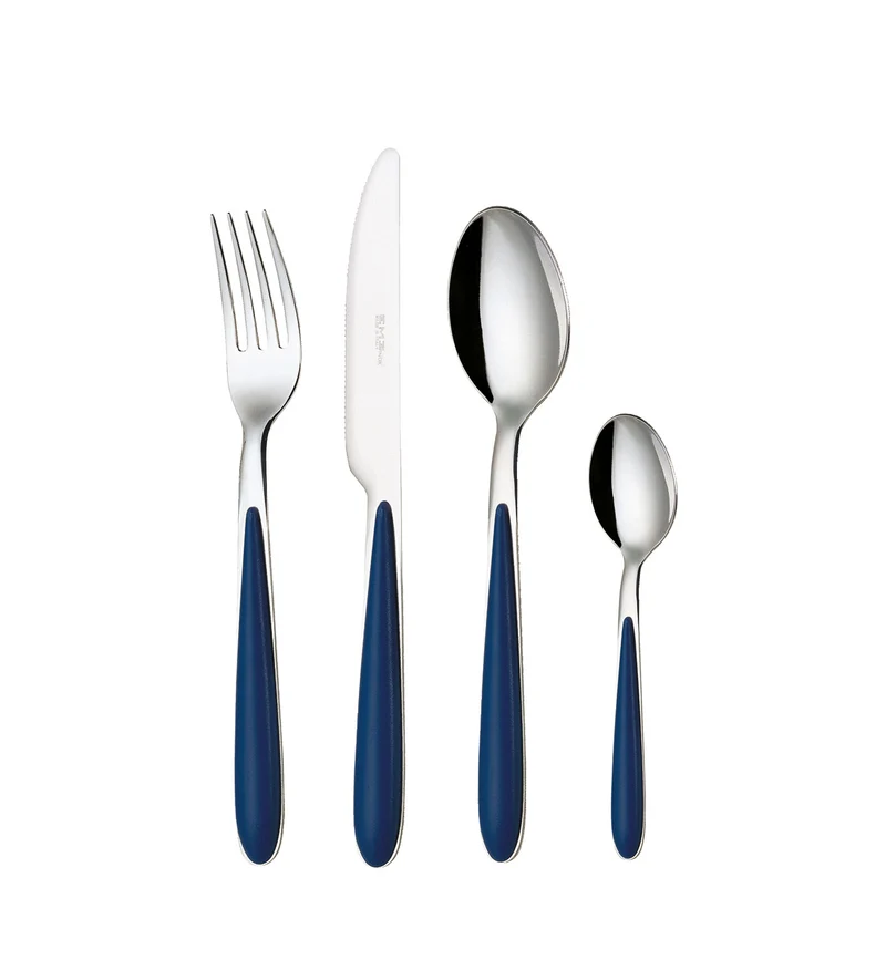 Servizio Set di Posate 24 Pezzi in Acciaio Eme Caribe Blu 2