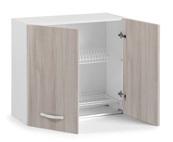 Cappa sottopensile 60 cm aspirante 95W con luce alogena Bianco/Inox