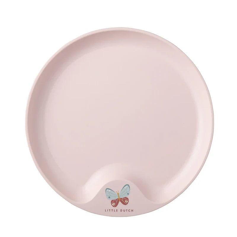 Piatto piano per bambini "Mio - Flowers & Butterflies"