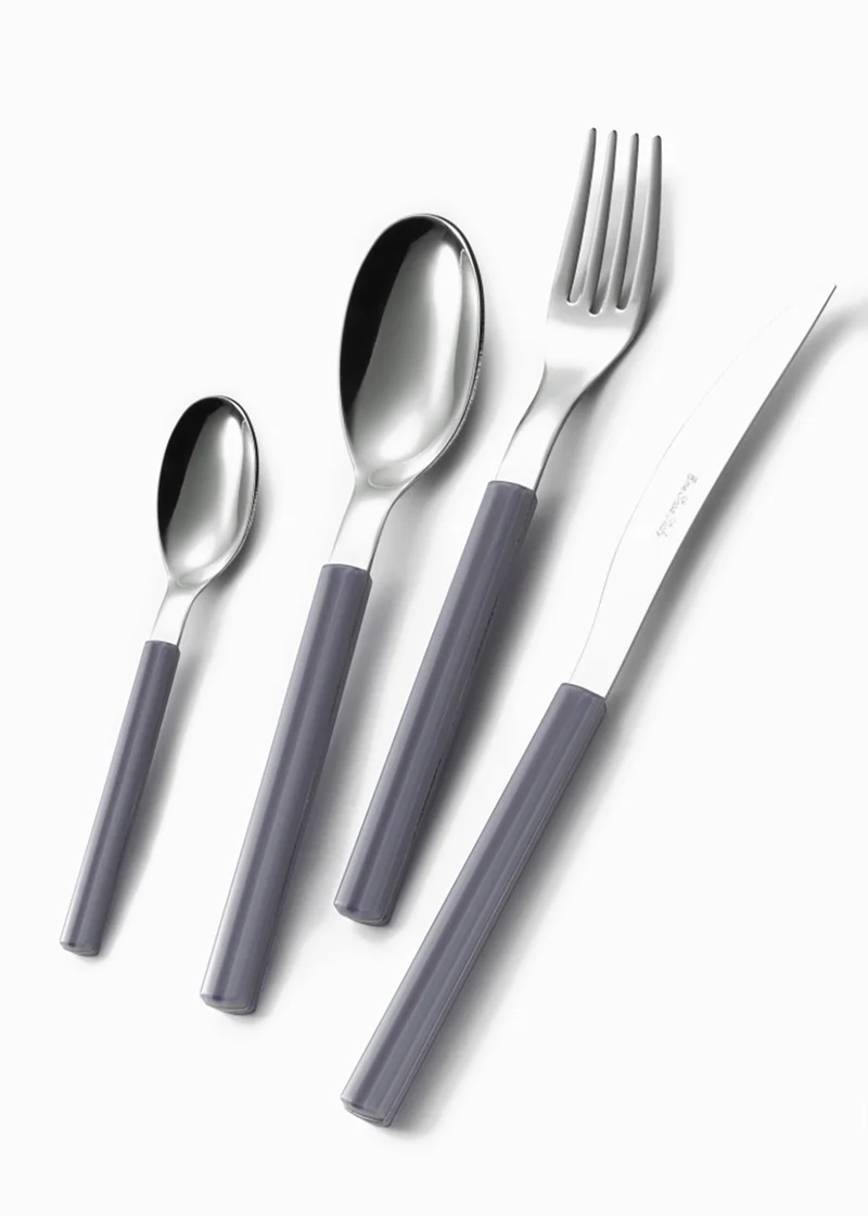 Servizio Set di Posate 24 Pezzi in Acciaio Eme Sky Grigio 432