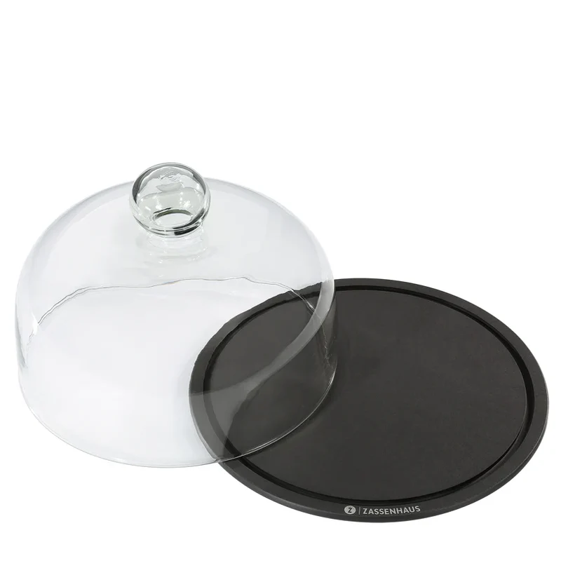 Set 2 Pezzi Campana con Piatto per formaggio tonda "Comfort Plus"
