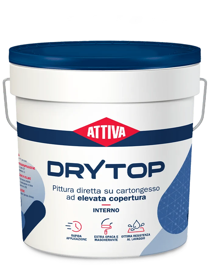 DRYTOP - Pittura diretta su cartongesso ad elevata copertura