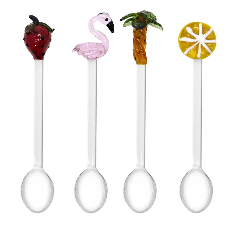 Wd Lifestyle Set 4 cucchiaini da caffè - Decoro Rosa