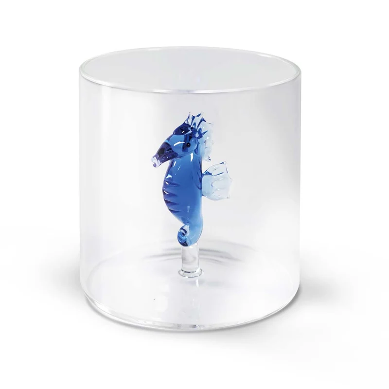 Bicchiere in vetro borosilicato - 250 ml / Cavalluccio Marino
