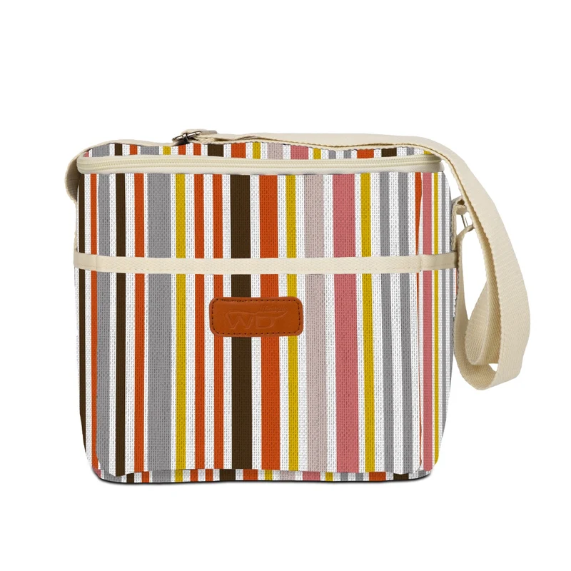 Borsa termica a righe - 8L Multicolor