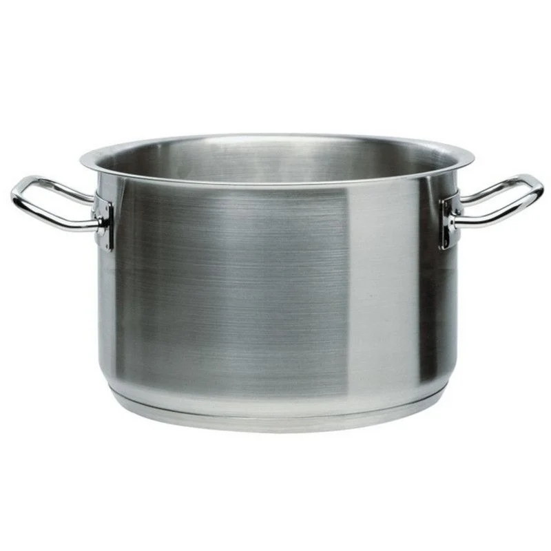 Casseruola alta per induzione con 2 maniglie inox 18/10 - 32 cm 15 LT