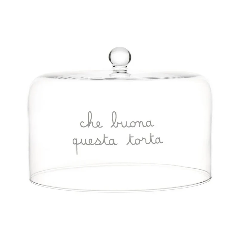 Campana in Vetro " Che buona questa torta " - 24,5cm