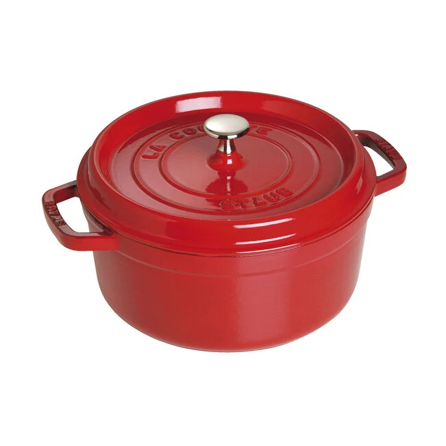Cocotte rotonda - 26 cm, ciliegia