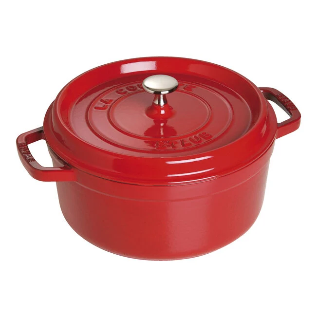 Cocotte rotonda - 24 cm, ciliegia