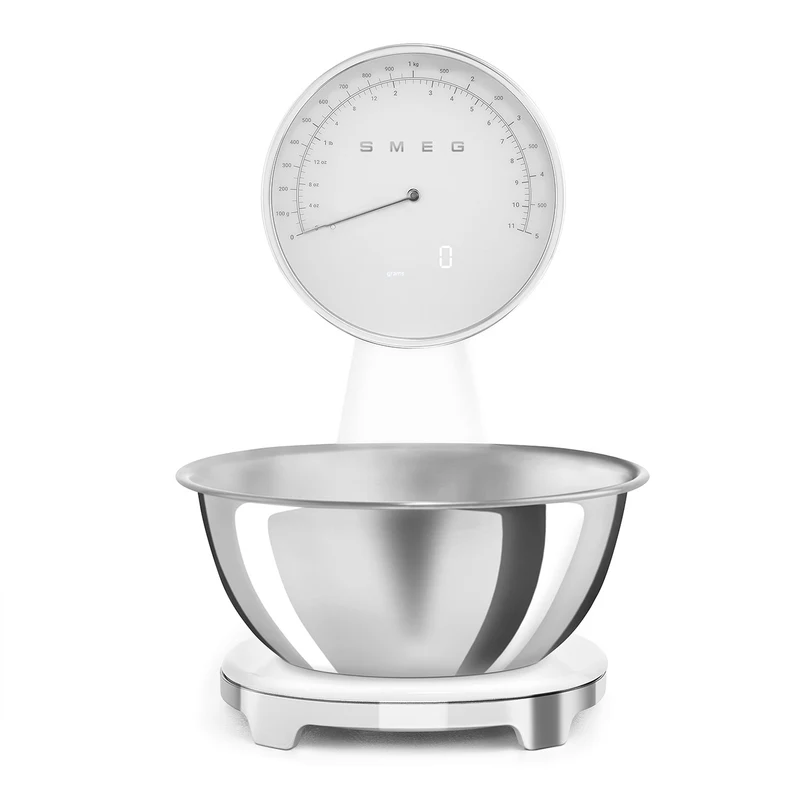 Bilancia da cucina - analogica e digitale / Bianco, Lucido