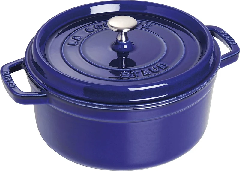 Cocotte rotonda - 24 cm, blu scuro