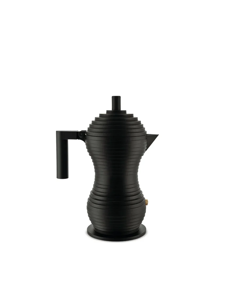PULCINA Caffettiera espresso in fusione di alluminio - 1 tazza Nero