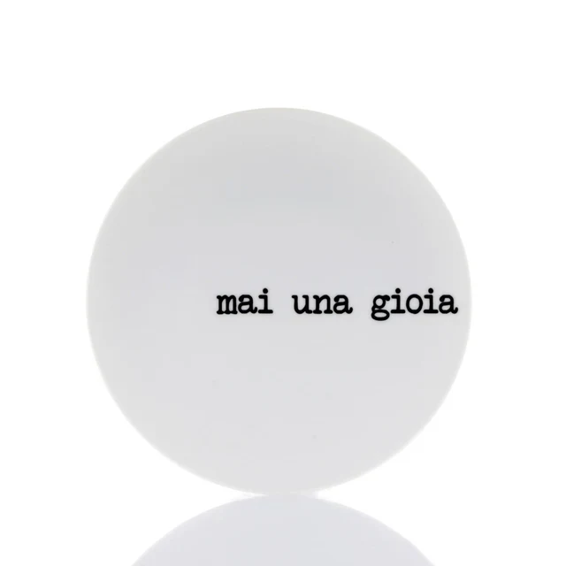 Piatto Frutta " Mai Una Gioia " - 21 cm