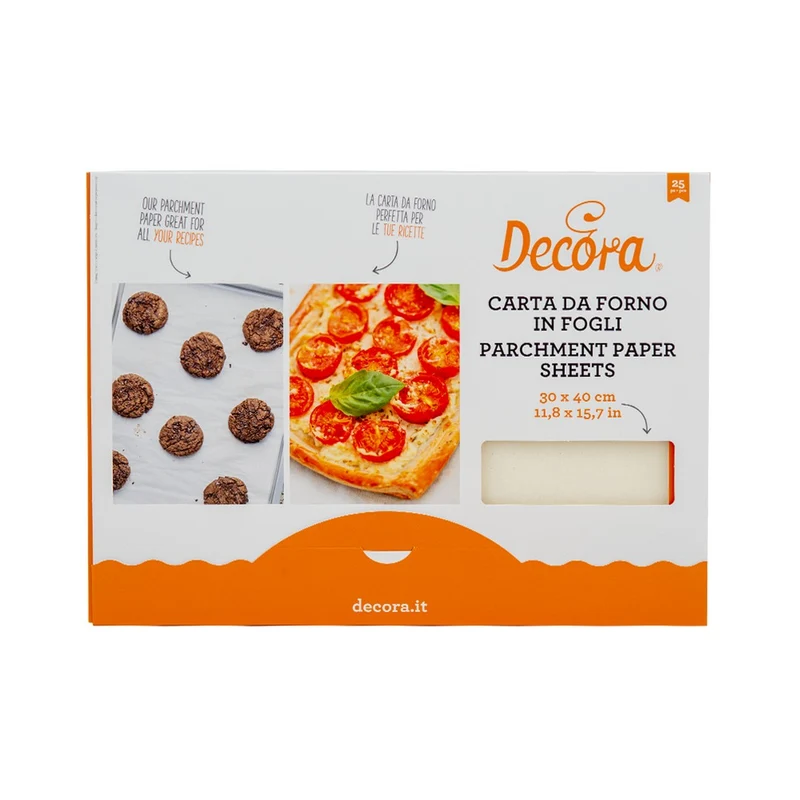 CARTA FORNO ANTIADERENTE Confezione 25 fogli - 40x30 cm