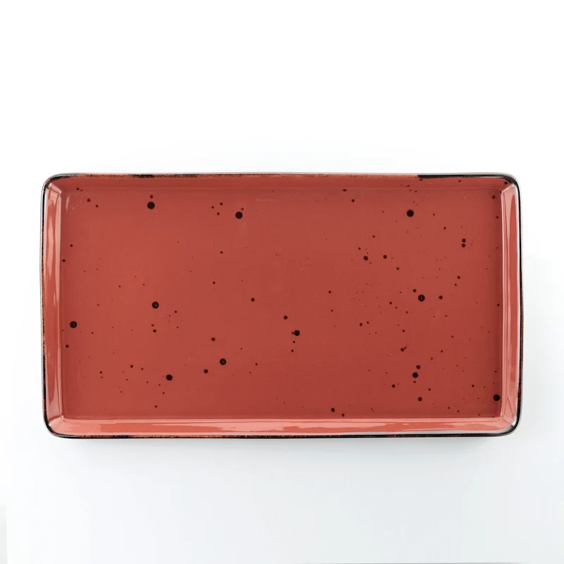 Vassoio Gourmet - 38x21 - cm Cottage Marsala Red