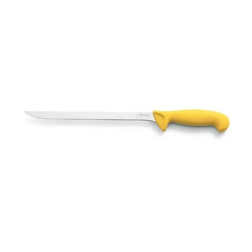 Coltello tridentum new line prosciutto cm.26 stretto giallo