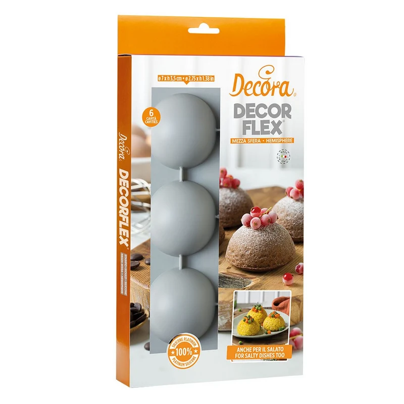 Stampo in silicone - Mezza Sfera 7 cm