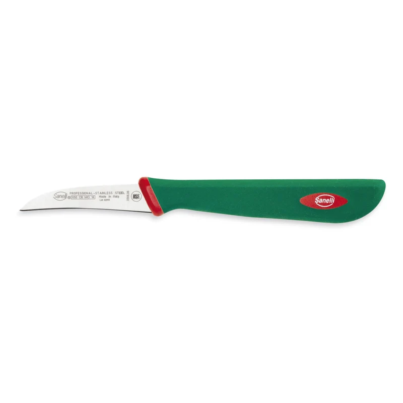 Coltello spelucchino sanelli cm.6 curvo per verdura