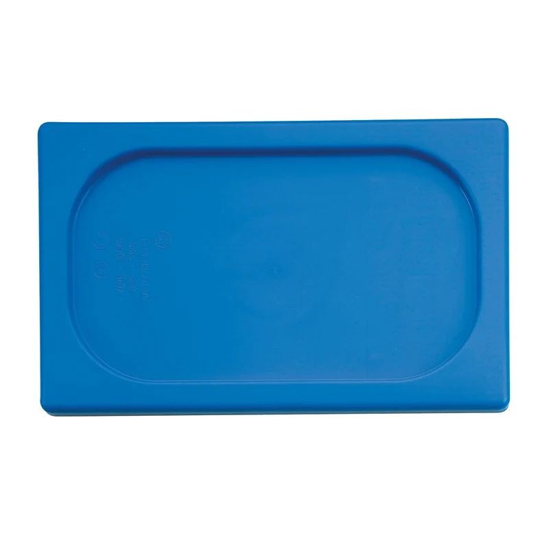 Coperchio rettangolare in Polipropilene - 1/4 GN - 26,5X16 CM-colore blu