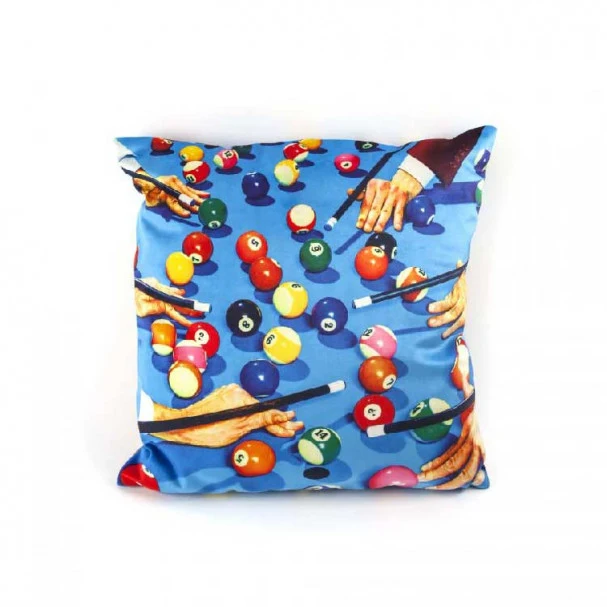 Seletti Fodera In Poliestere "Toiletpaper" Cm.50X50-Snooker - 02302F