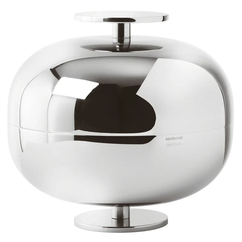 GIO PONTI Coppetta / Miniatura in Acciaio Inox - 24 CM / H 22 CM