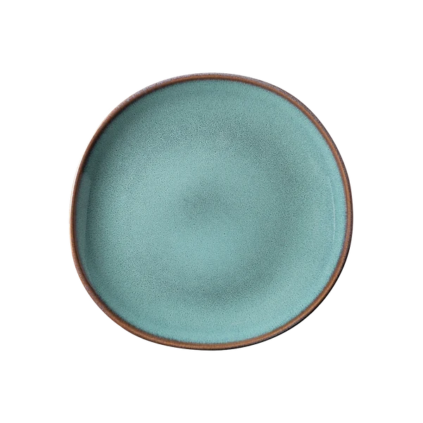 LAVE Piatto da dessert/ colazione - Blu, 23,5 x 23 cm, terracotta