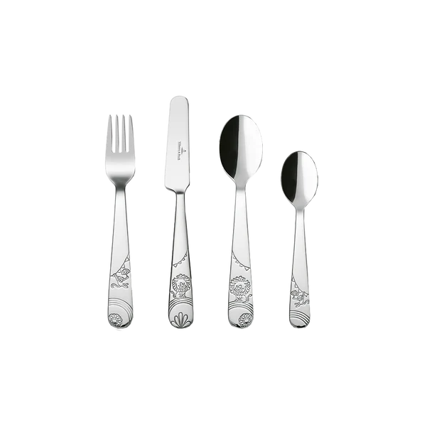 BOHO KIDS Posate per bambini - Acciaio inox SET 4 PEZZI