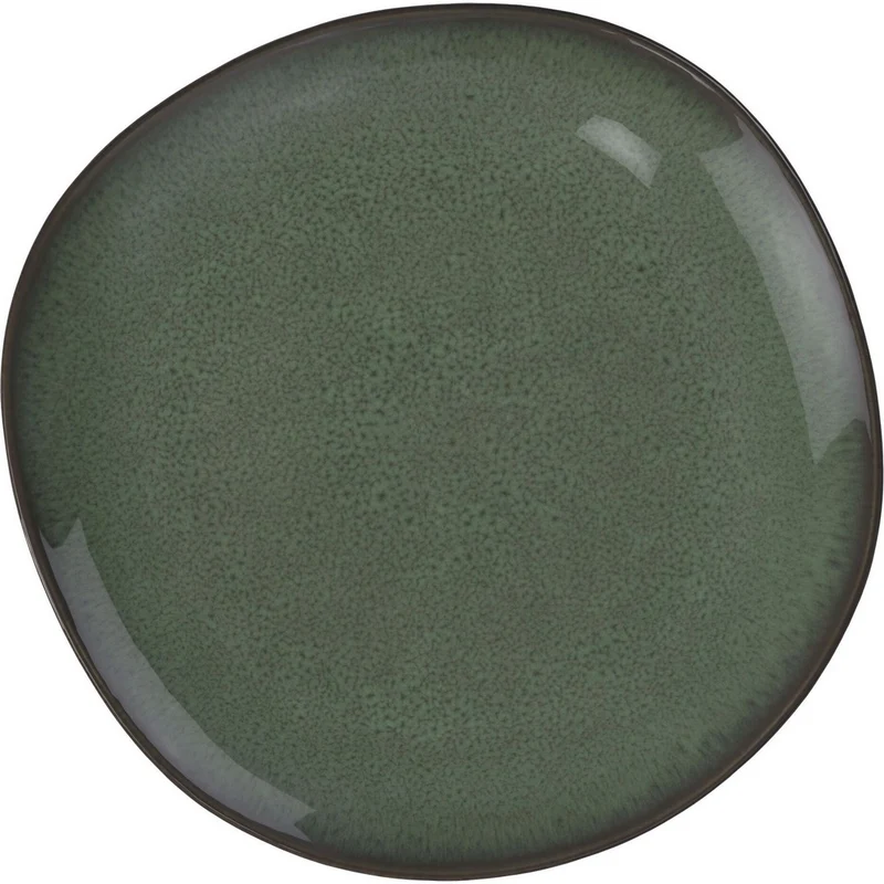LAVE Piatto piano - Verde, 28 x 28 cm, terracotta