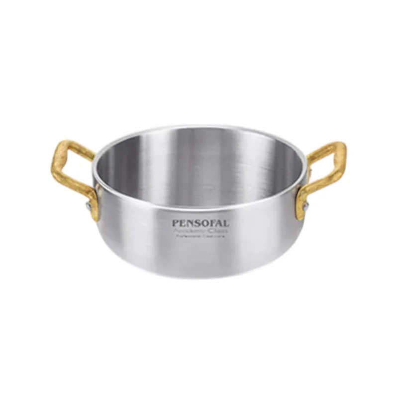 Tegamino con maniglie in fusione di ottone - 14 cm