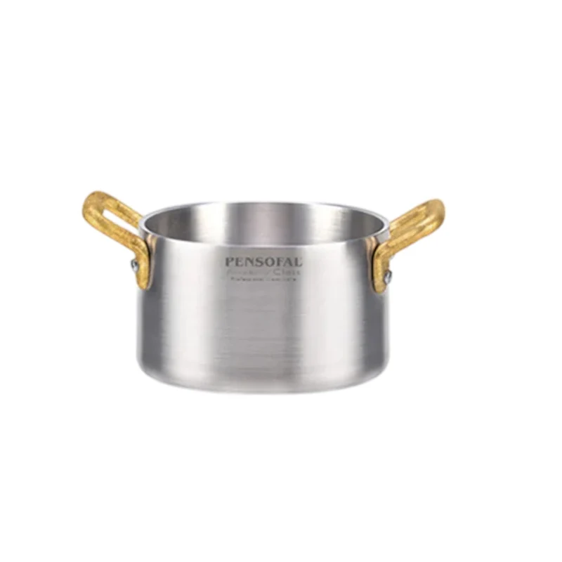 Casseruola mini con maniglie in fusione di ottone - 11 cm