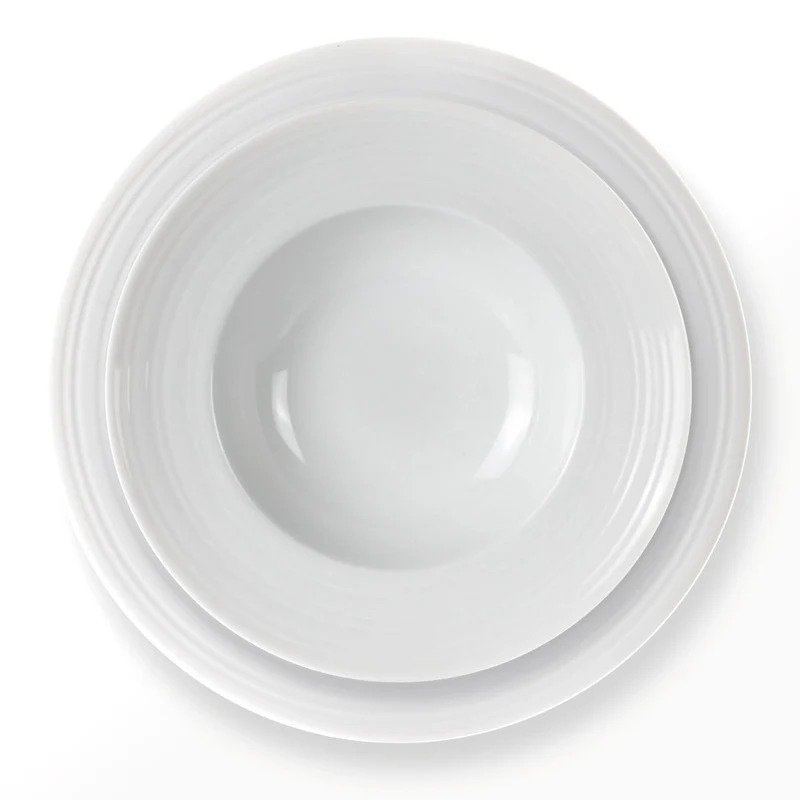Tavola servizio 18 pezzi Saturn Weiss