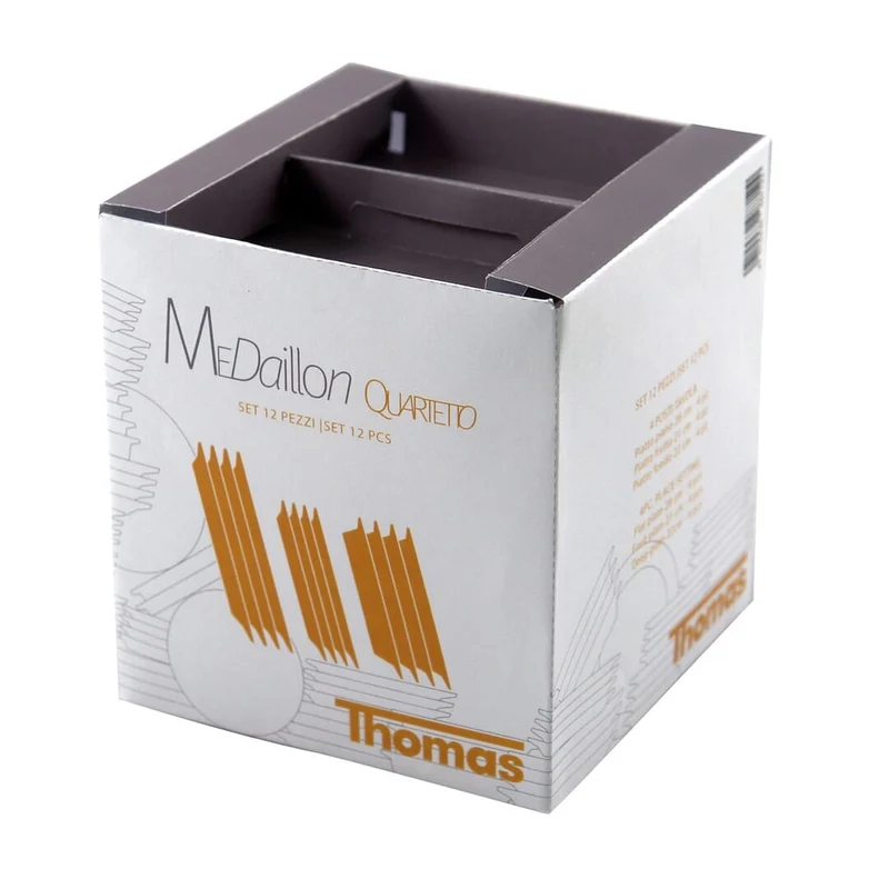 Set Piatti Quartetto Medaillon White