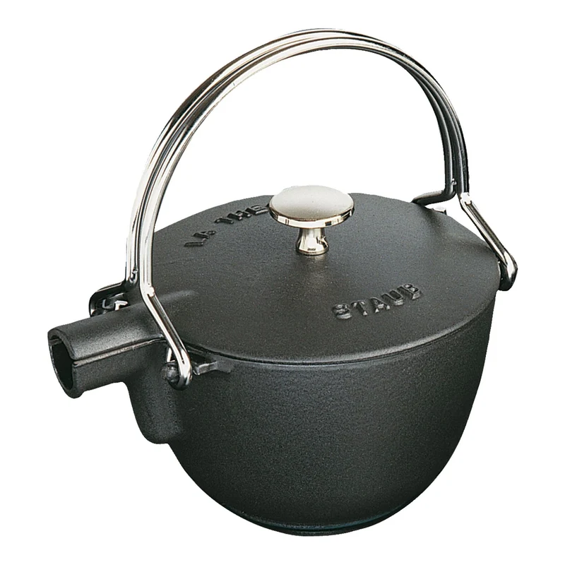 Teiera rotonda - 1,1 l, ghisa - colore nero