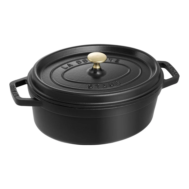 Cocotte ovale - 31 cm, Nera
