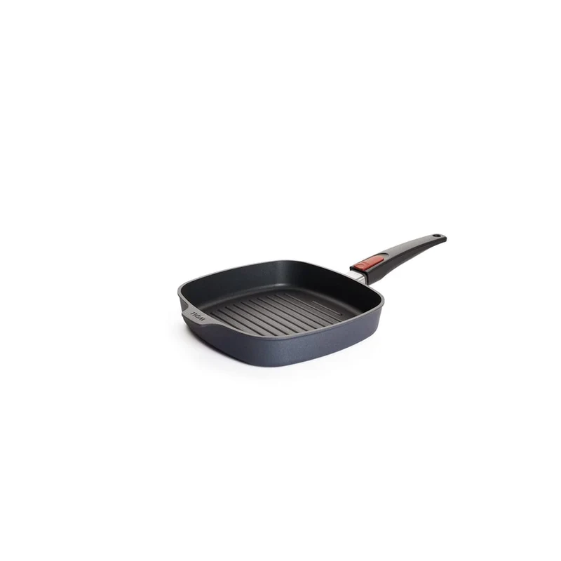 Woll Diamond Lite Bistecchiera Quadrata Induttiva 28x28, Con Manico Rimovibile