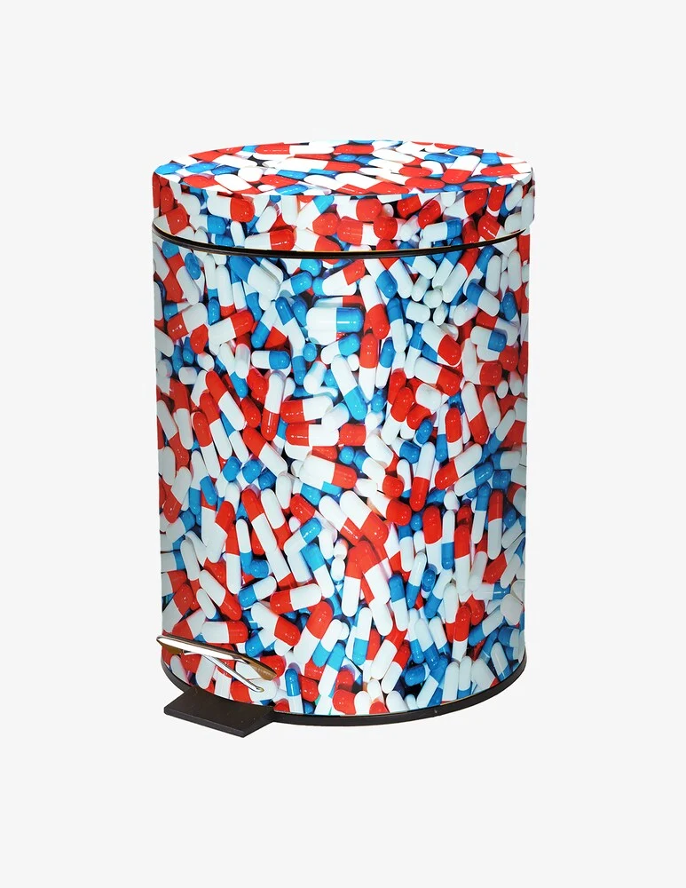 Pattumiera In Metallo E Plastica "Toiletpaper Home"Ø 20,5 H. 27,5 - pills
