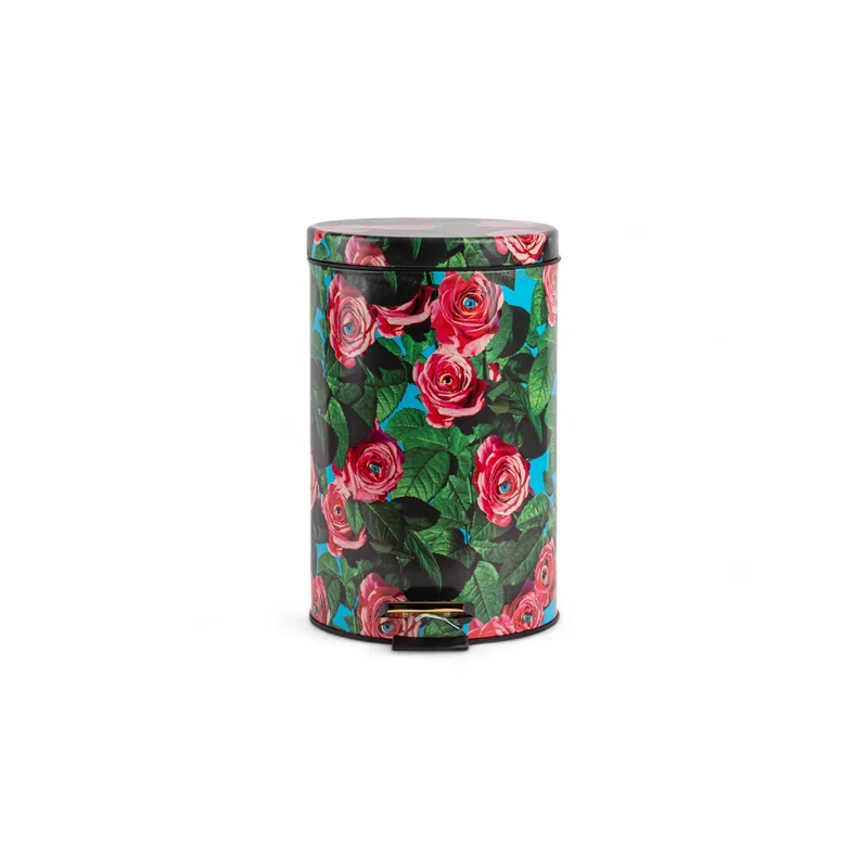 PATTUMIERA IN METALLO E PLASTICA "TOILETPAPER HOME" Ø 25 H. 39,5 - ROSES