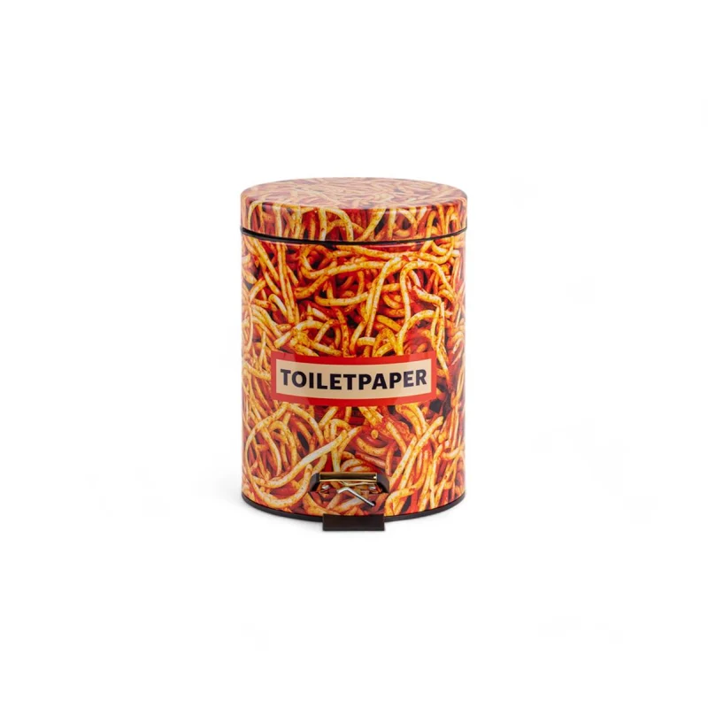 PATTUMIERA IN METALLO E PLASTICA"TOILETPAPER HOME"Ø20,27,5-SPAGHETTI