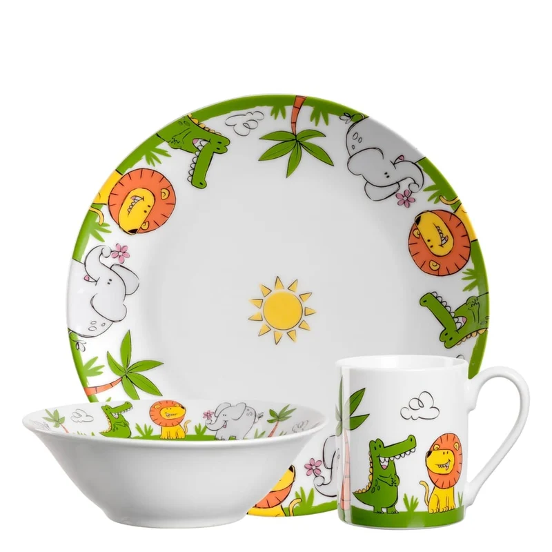 Leonardo Kids Set 3 pezzi in porcellana - motivo animali