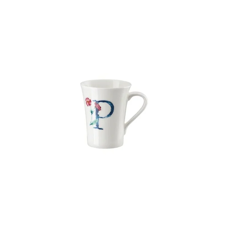 Tazza Con Manico Primula Flower Alphabet P-Primula