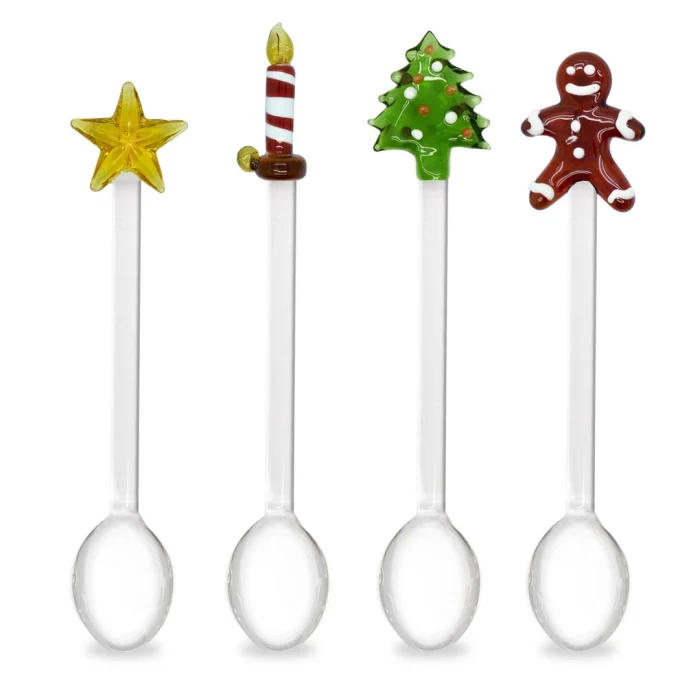 Set 4 cucchiaini / Decoro natalizio