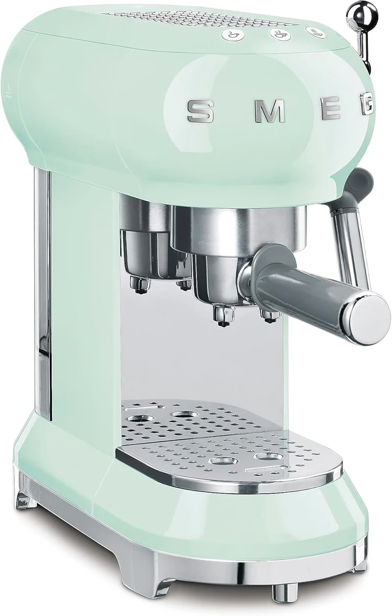 Macchina da caffè espresso manuale - verde pastello