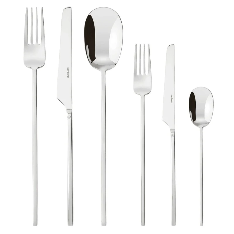 100 - Servizio tavola 36 posate - in acciaio inox