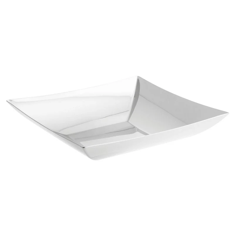 Fruttiera quadra - in acciaio inox - 24 cm